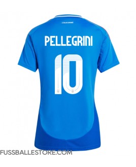 Günstige Italien Lorenzo Pellegrini #10 Heimtrikot Damen EM 2024 Kurzarm